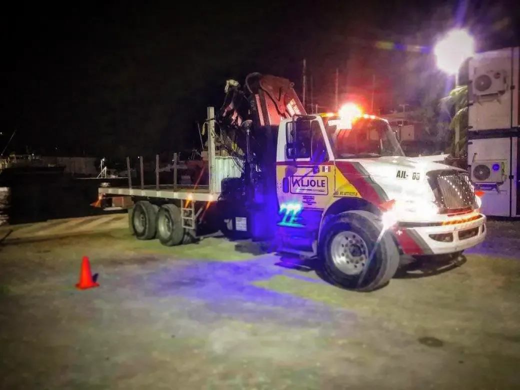 Unidad ALJOLE durante una operación nocturna